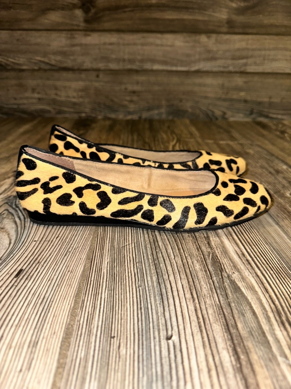 Me Too Alina Haircalf Brown Leather Upper Shoe - Size 6M Flats Casual Slip-On